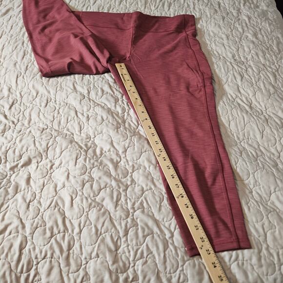 LIke New Lululemon Invigorate HR Leggings Heather Mulled Wine Sz 20 - Picture 6 of 12